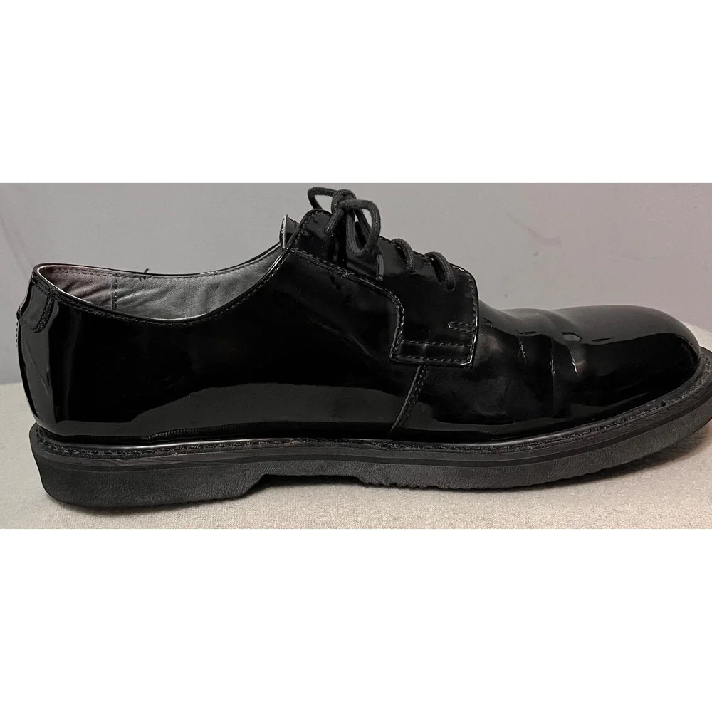 Rocky Mens Black Patent Leather Oxford Shoes High Gloss Formal‎ Dress 10.5 M